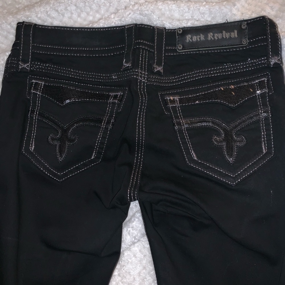 Stretchy black rock revival pants SOLD ‼️